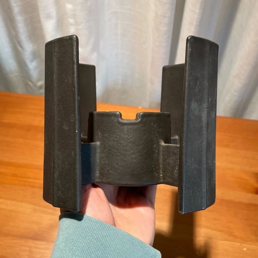 DANSK Vintage MCM Kobenstyle Fondue Base Cast Iron Metal Plant Candle Stand Hold